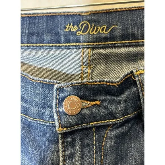 Old Navy The Diva Women's Boot-Cut Low-Rise Denim Blue Jeans Size 2 G13 - Picture 2 of 4